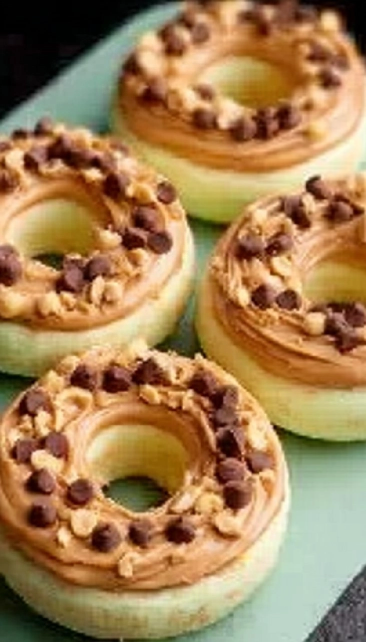 Donut Apples With Peanut Butter 7 Donut Apples With Peanut Butter