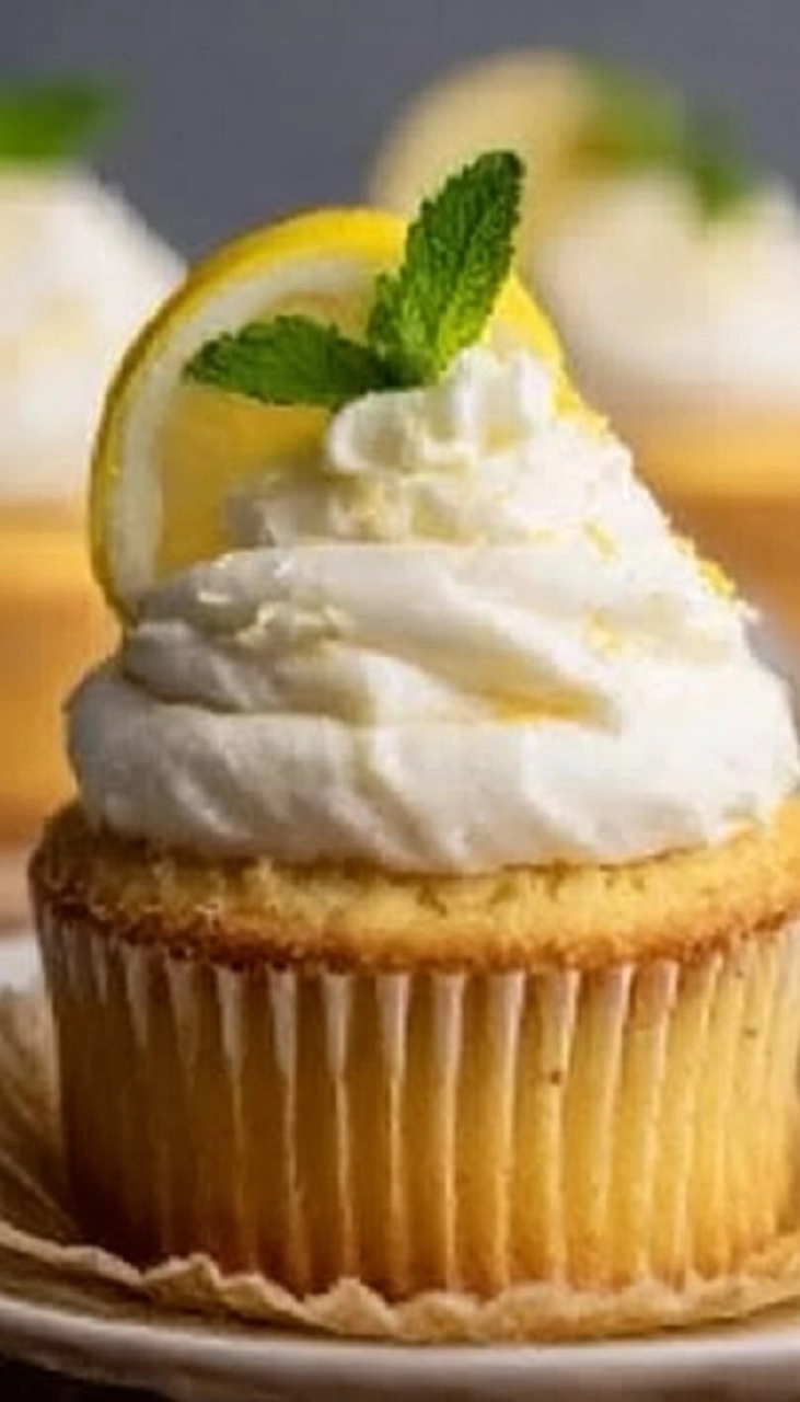 Lemon Stuffed Cupcakes