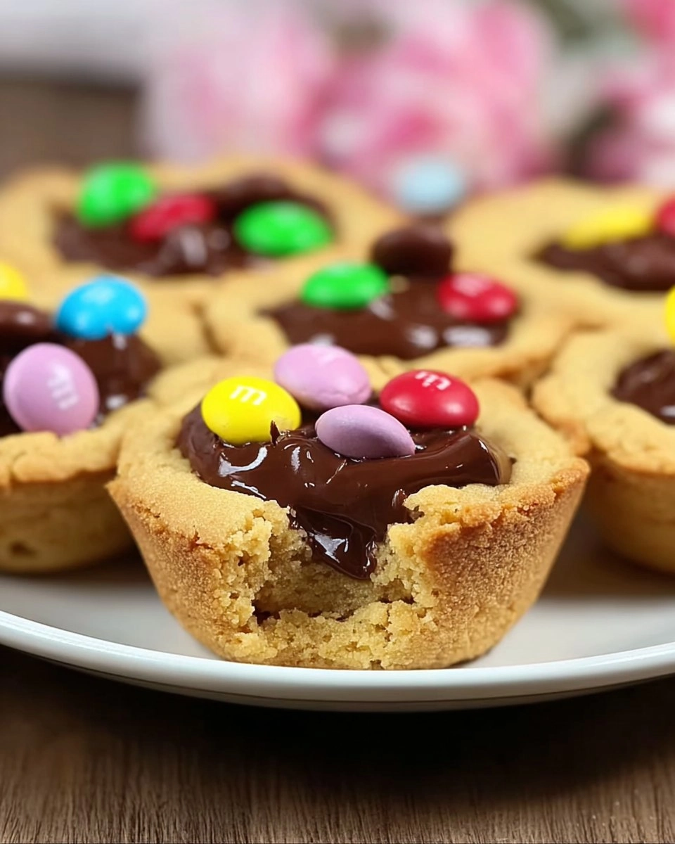 M&Amp;M Nutella Cookie Cups 6 M&Amp;M Nutella Cookie Cups