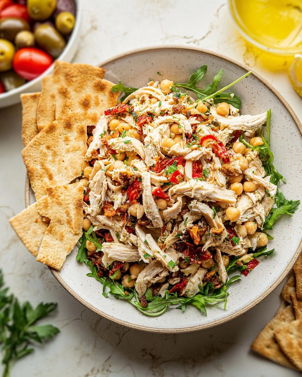 Mediterranean-Style Chickpea And Chicken Salad 6 Mediterranean-Style Chickpea And Chicken Salad