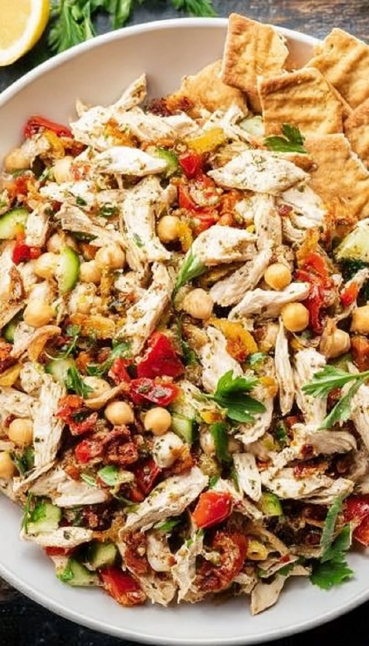 Mediterranean-Style Chickpea And Chicken Salad 7 Mediterranean-Style Chickpea And Chicken Salad