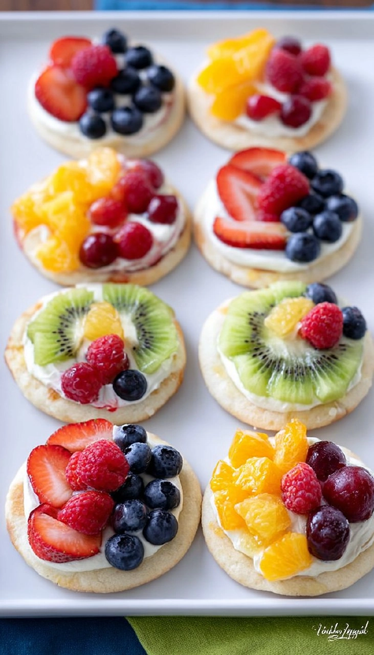 Mini Fruit Pizzas 7 Mini Fruit Pizzas