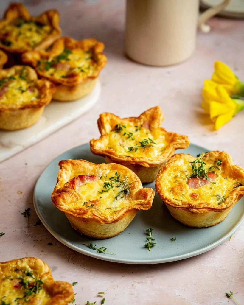 Mini-Ham-and-Gruyere-Quiches-Recipe