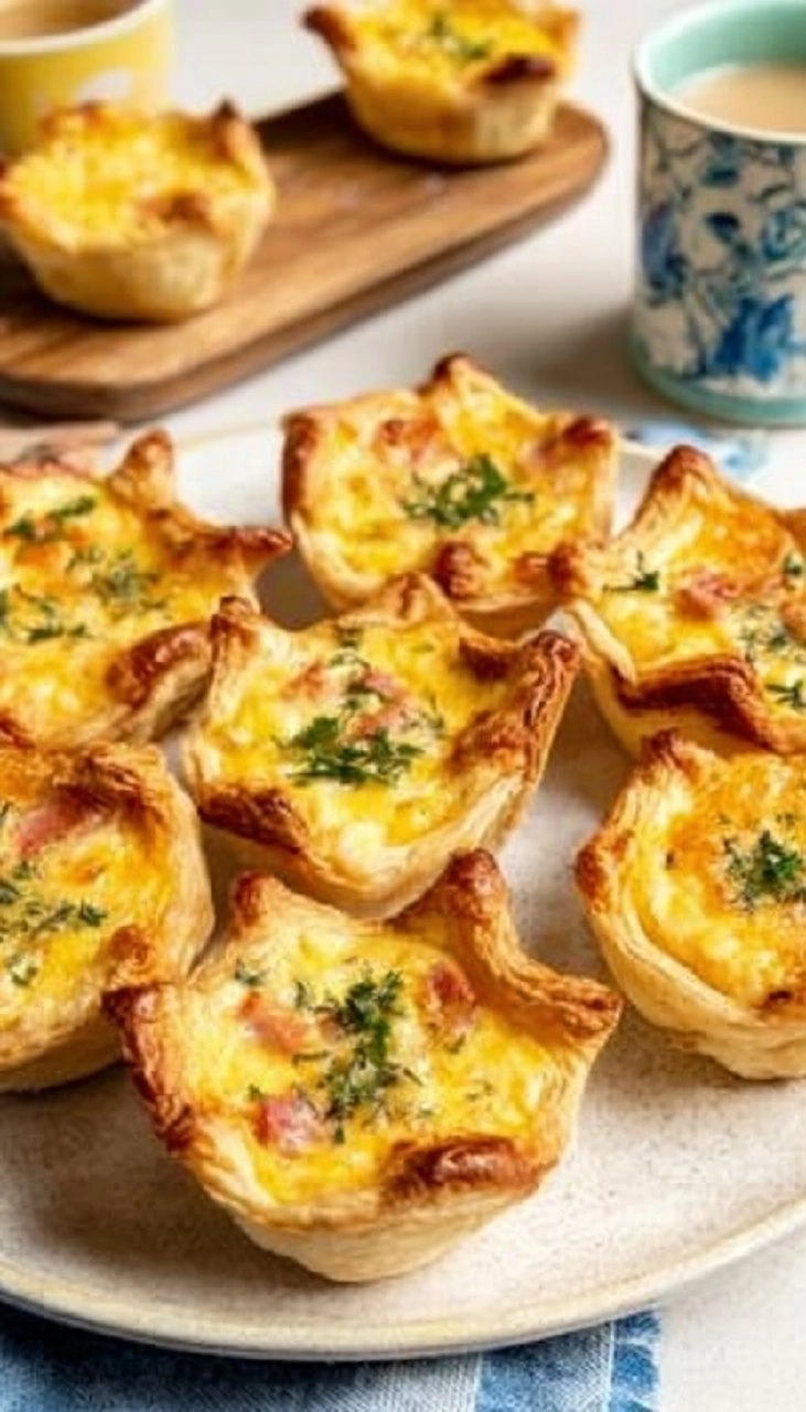 Mini Ham And Gruyère Quiches