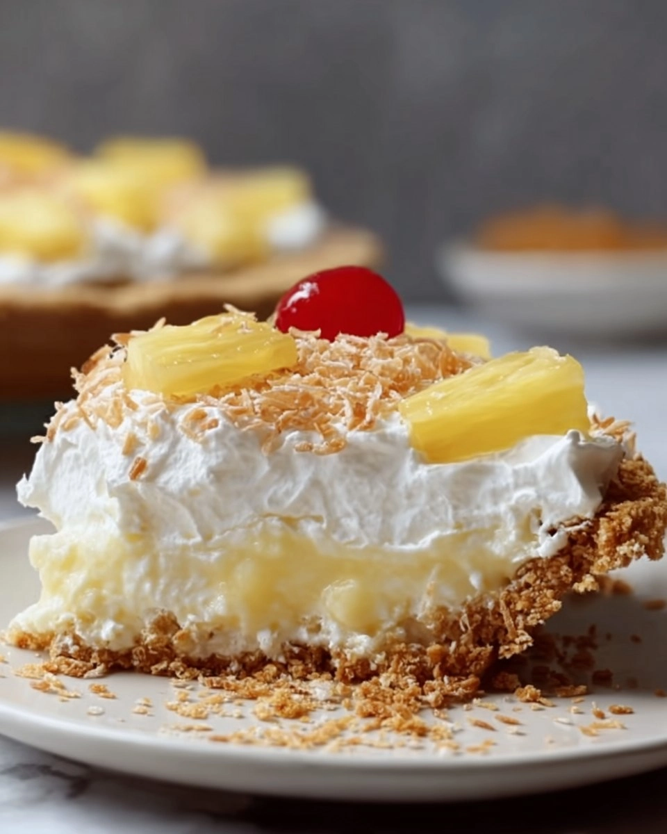 No-Bake Pineapple Whip Pie