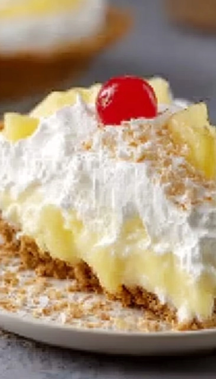 No-Bake Pineapple Whip Pie
