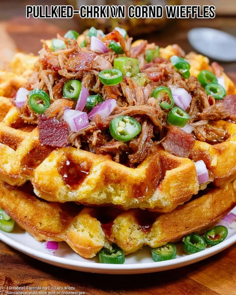 Pulled-Pork-Cornbread-Waffles-Recipe