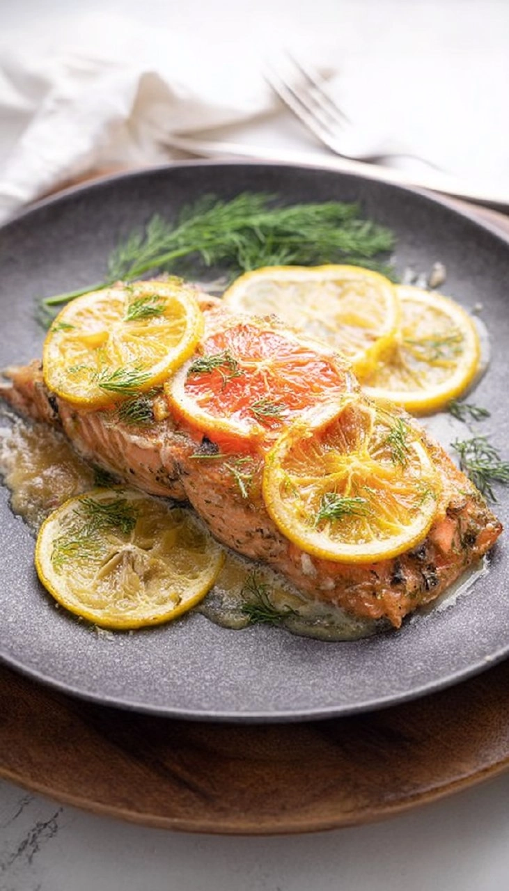 Slow Roasted Citrus Salmon