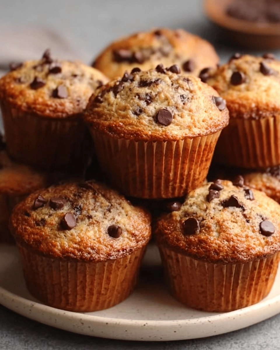 Sourdough Banana Chocolate Chip Muffins