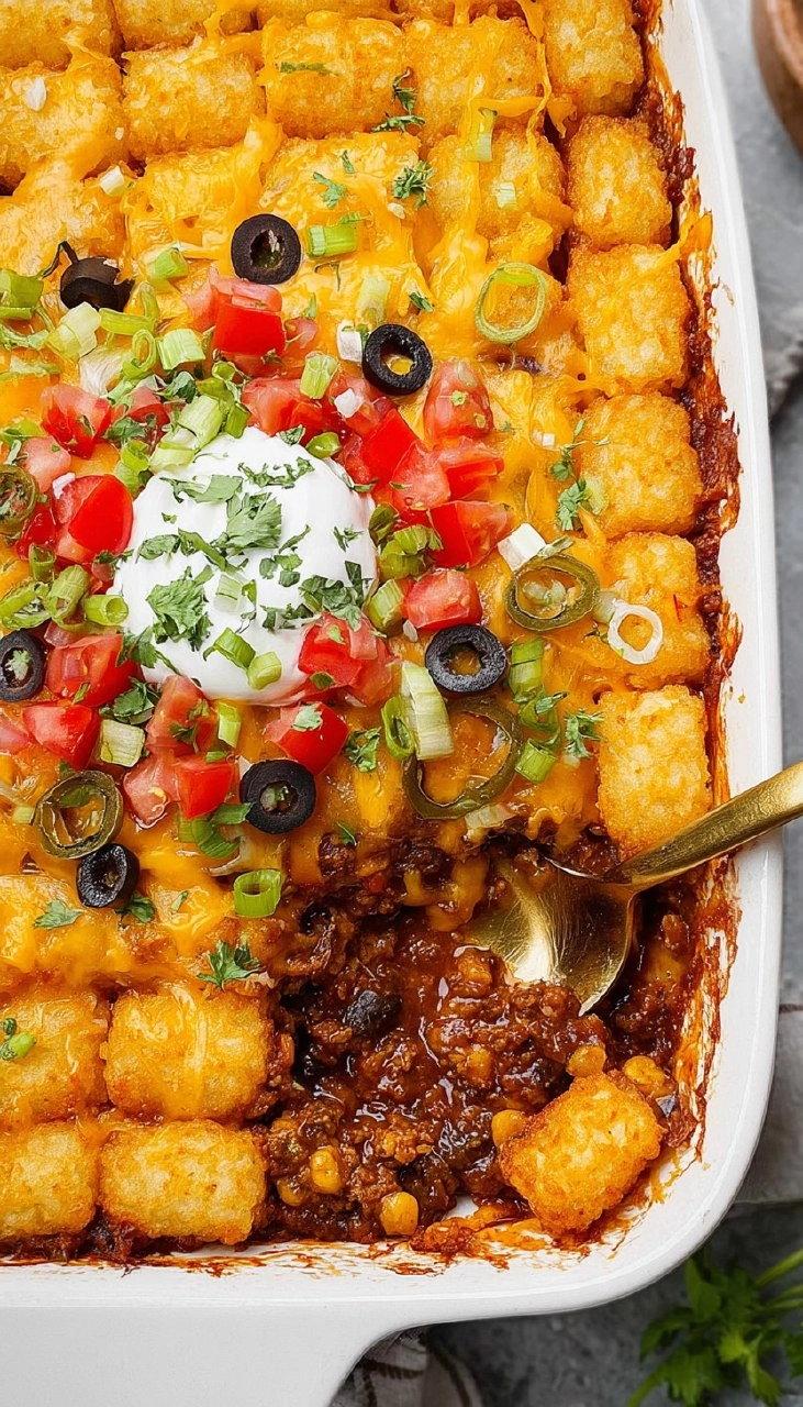 Taco Tater Tot Casserole 7 Taco Tater Tot Casserole