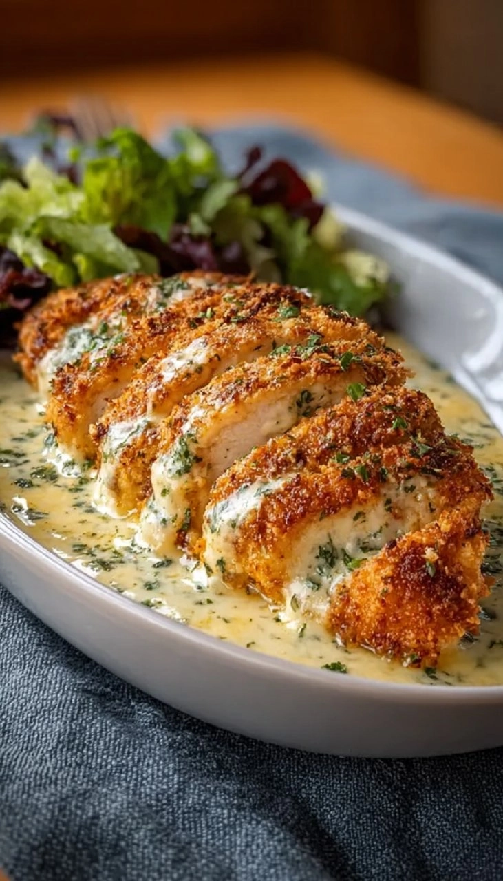 Baked Caesar Chicken With Parmesan Sauce
