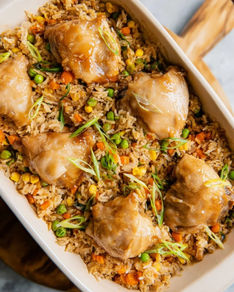 Baked-Chinese-Chicken-And-Rice-Recipe