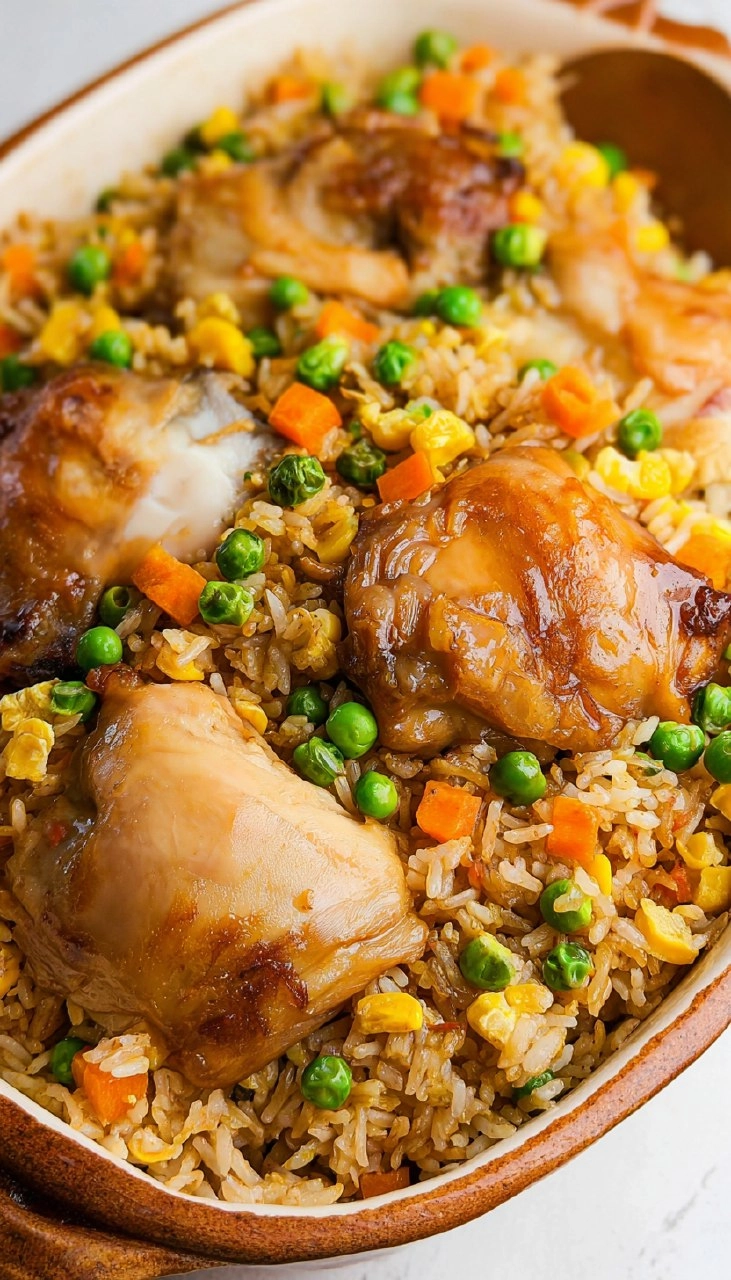 Baked Chinese Chicken And Rice 7 Baked Chinese Chicken And Rice