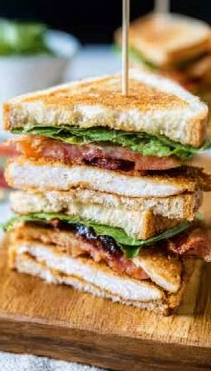 Chicken Club Sandwich 7 Chicken Club Sandwich