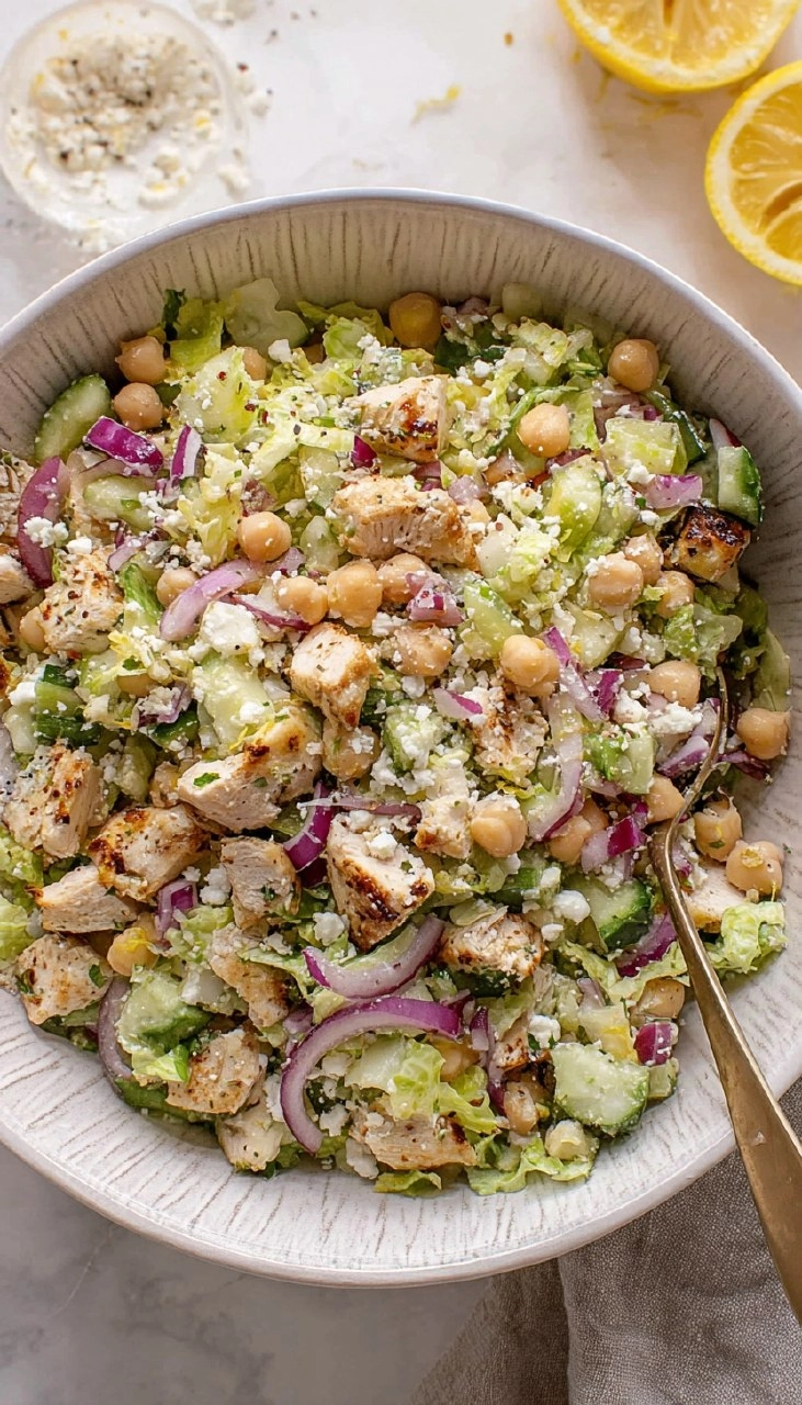 Lemony Chicken Chopped Salad 7 Lemony Chicken Chopped Salad