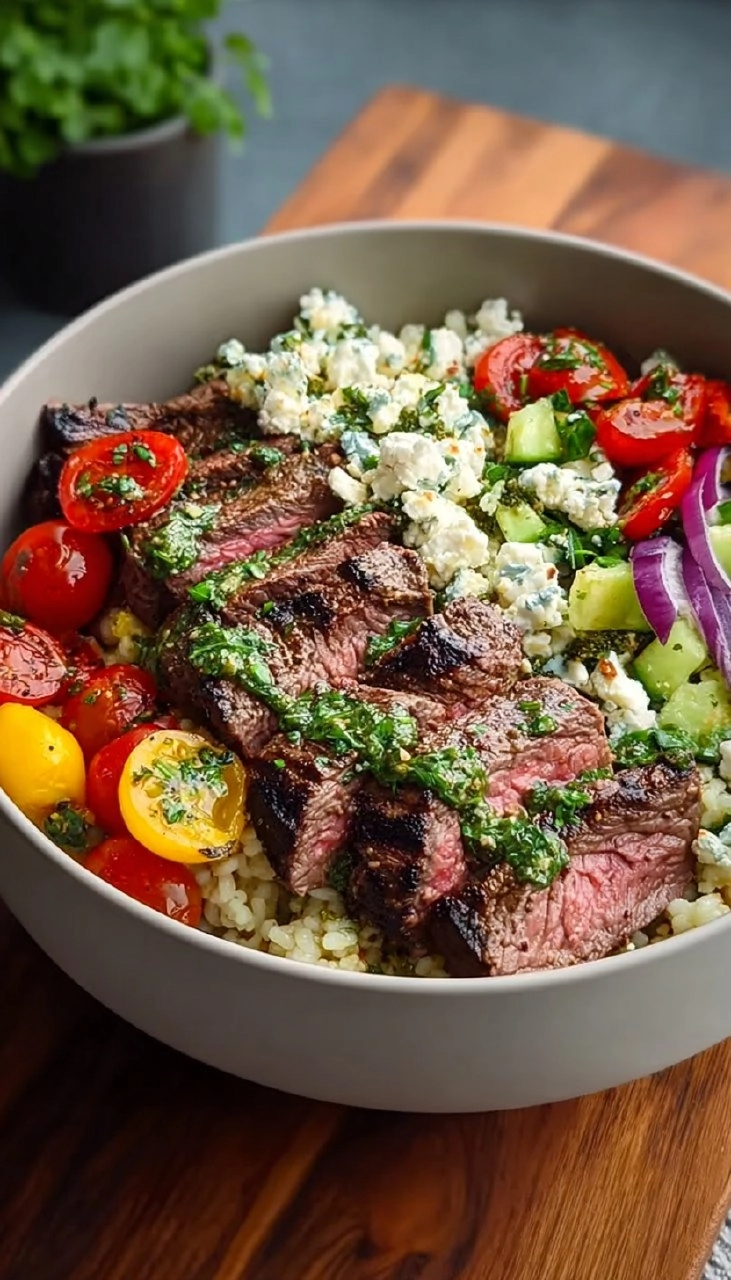 Mediterranean Steak Bowl 7 Mediterranean Steak Bowl
