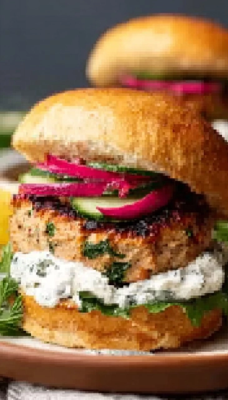 Mediterranean Turkey Burgers 7 Mediterranean Turkey Burgers