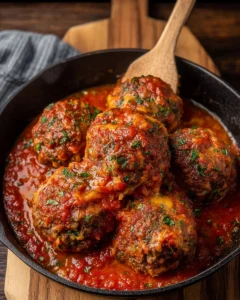 Mega-Stuffed-Meatballs-with-Tomato-Sauce-Recipe