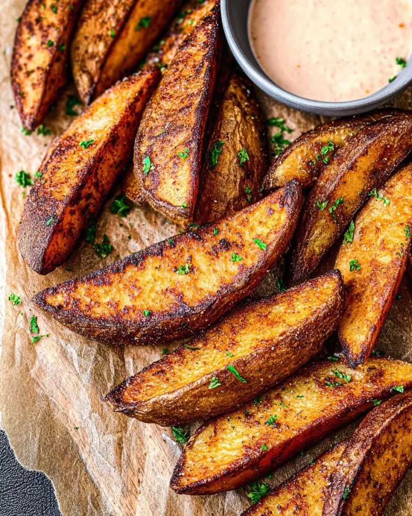 Oven-Baked-Crunchy-Potato-Wedges-Recipe