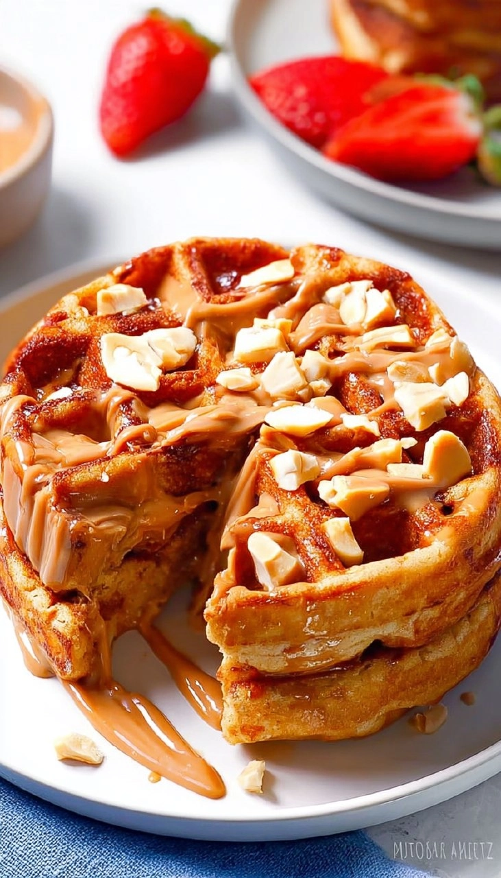 Peanut Butter Waffles 7 Peanut Butter Waffles