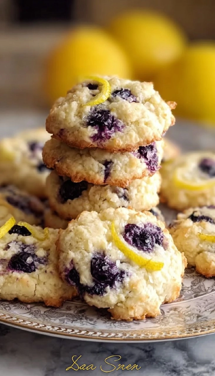 Soft Lemon Blueberry Cookies 7 Soft Lemon Blueberry Cookies