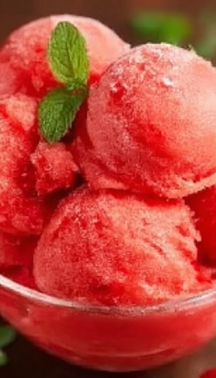 Strawberry Sorbet 7 Strawberry Sorbet