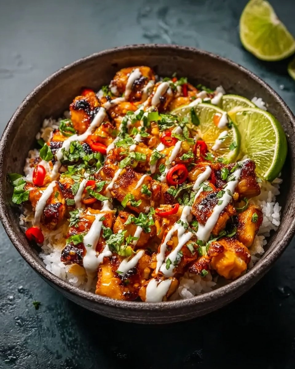 Home 4 Sweet-Chili-Chicken-Bowl-With-Coconut-Lime-Drizzle-Recipe