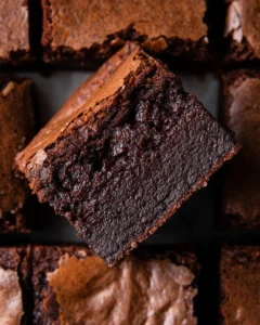 Thick-Fudgy-Brownies-with-a-Shiny-Crackly-Top-Recipe