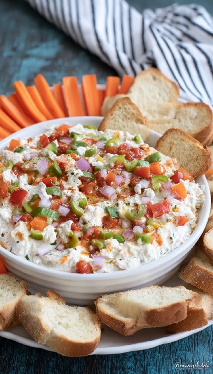 Veggie Pizza Dip 7 Veggie Pizza Dip