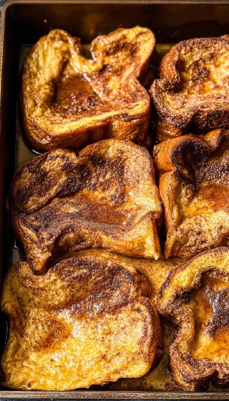 Baked Condensed Milk Cinnamon French Toast