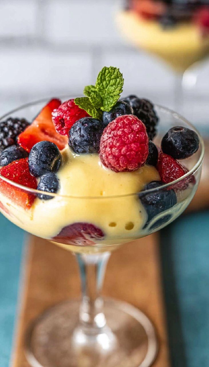 Berries And Creme Anglaise