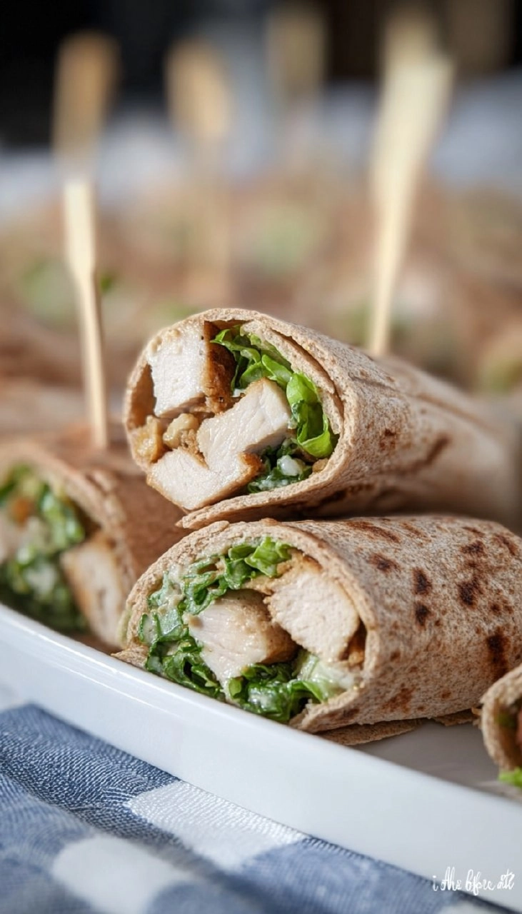 Chicken Caesar Salad Wraps
