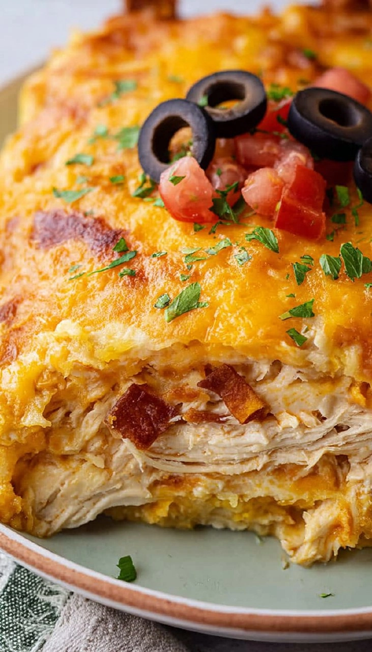 Chicken Enchilada Pie Bake