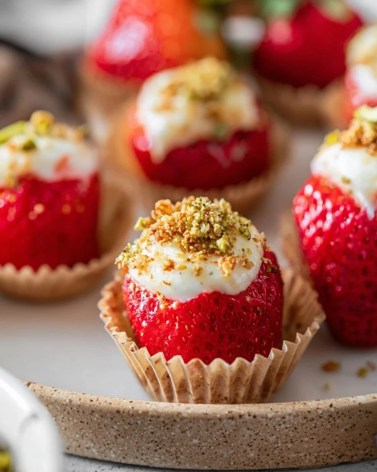High-Protein-Cheesecake-Stuffed-Strawberries-Recipe