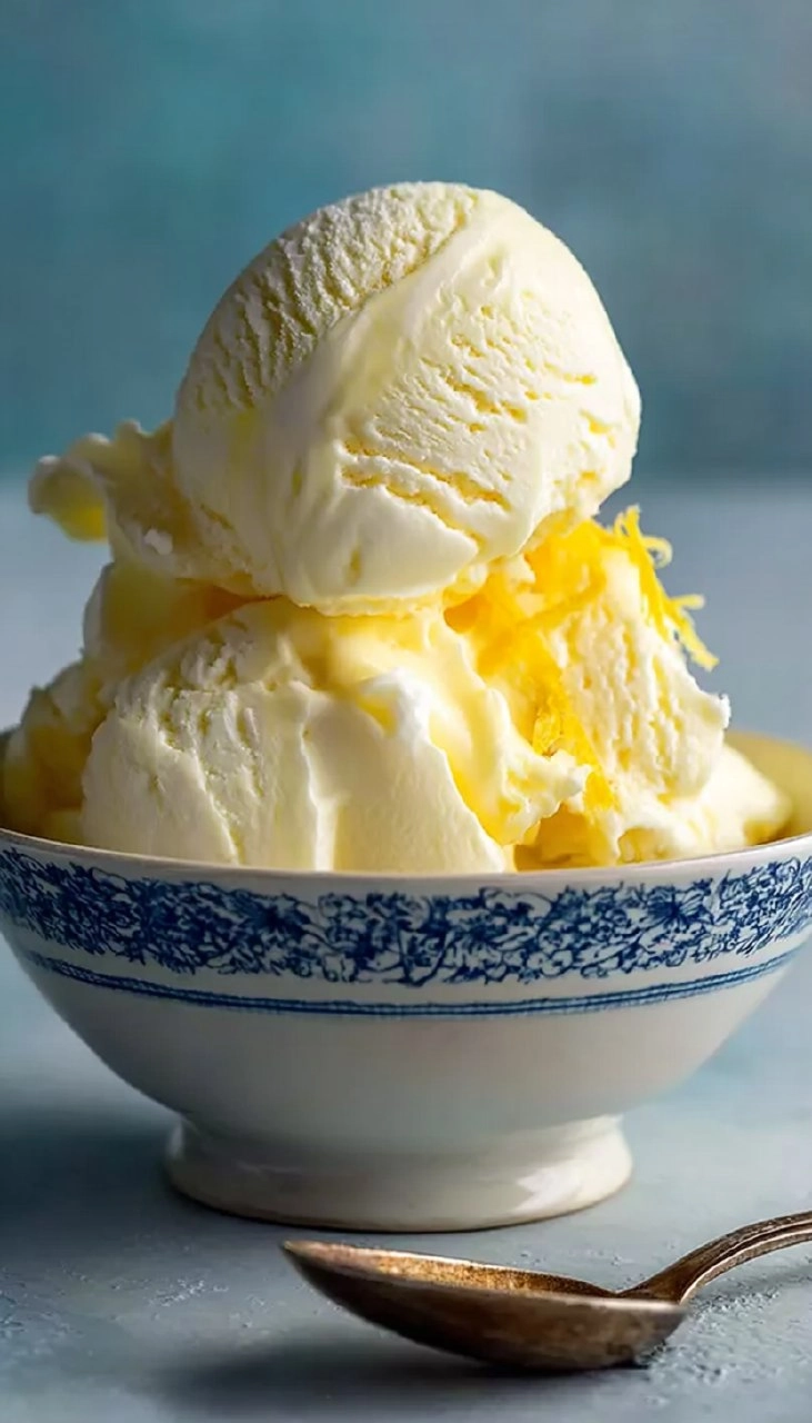Lemon Curd Ripple Ice Cream 7 Lemon Curd Ripple Ice Cream
