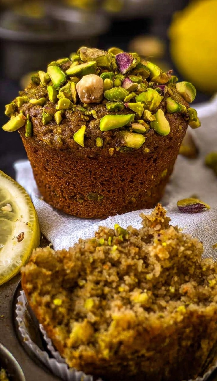 Lemon Pistachio Wheat Bran Muffins 7 Lemon Pistachio Wheat Bran Muffins