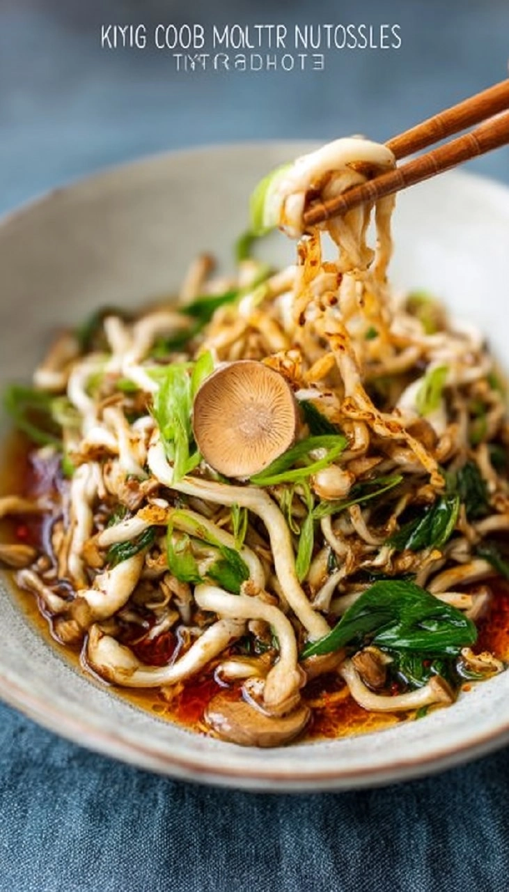 Low Carb Noodles Made From King Oyster Mushrooms