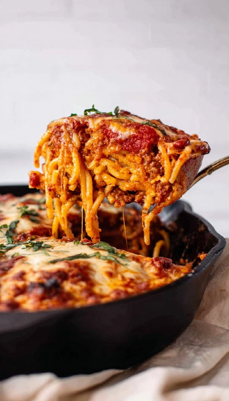 Meaty Skillet Bucatini Pie 7 Meaty Skillet Bucatini Pie