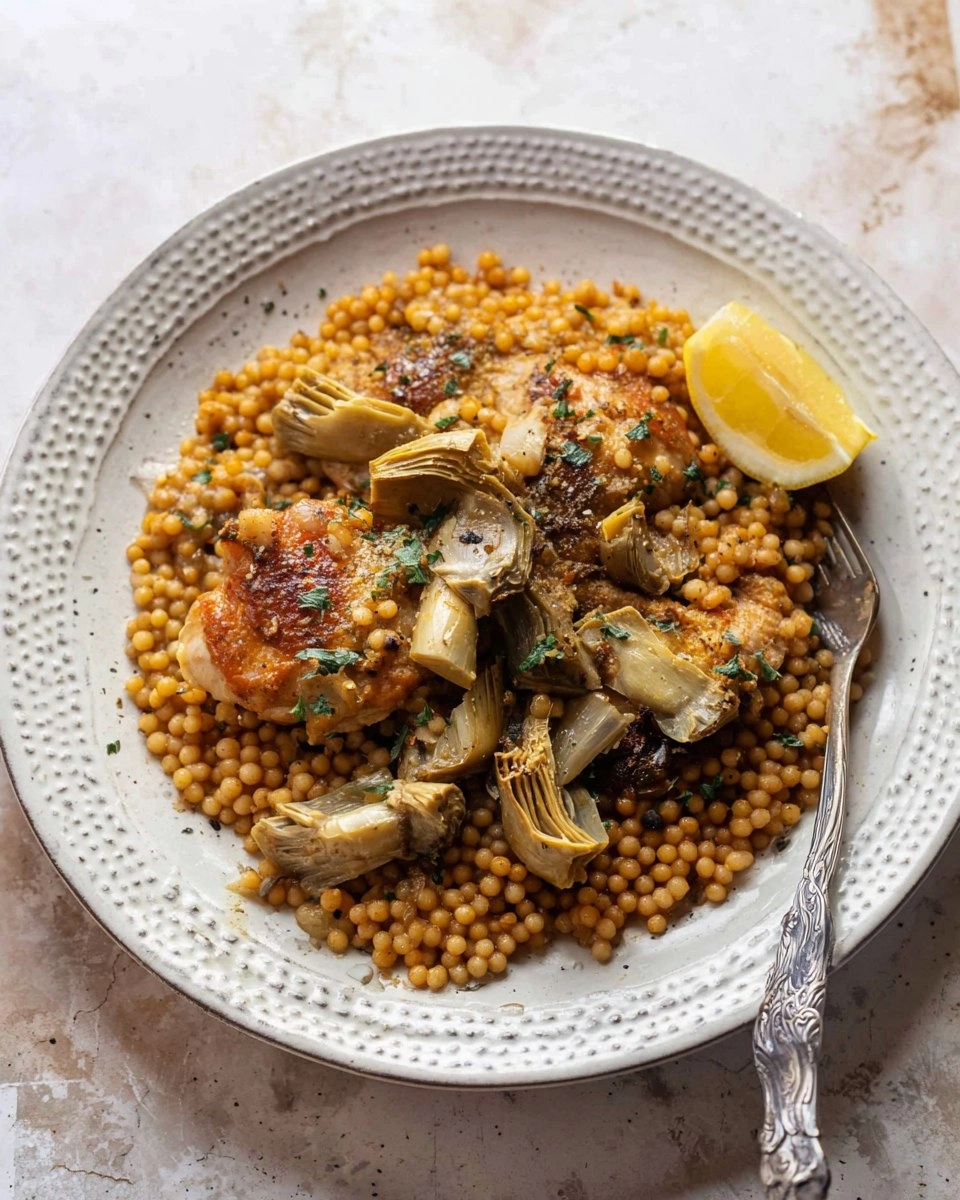 Home 1 One-Pan-Chicken-Artichoke-Couscous-Recipe