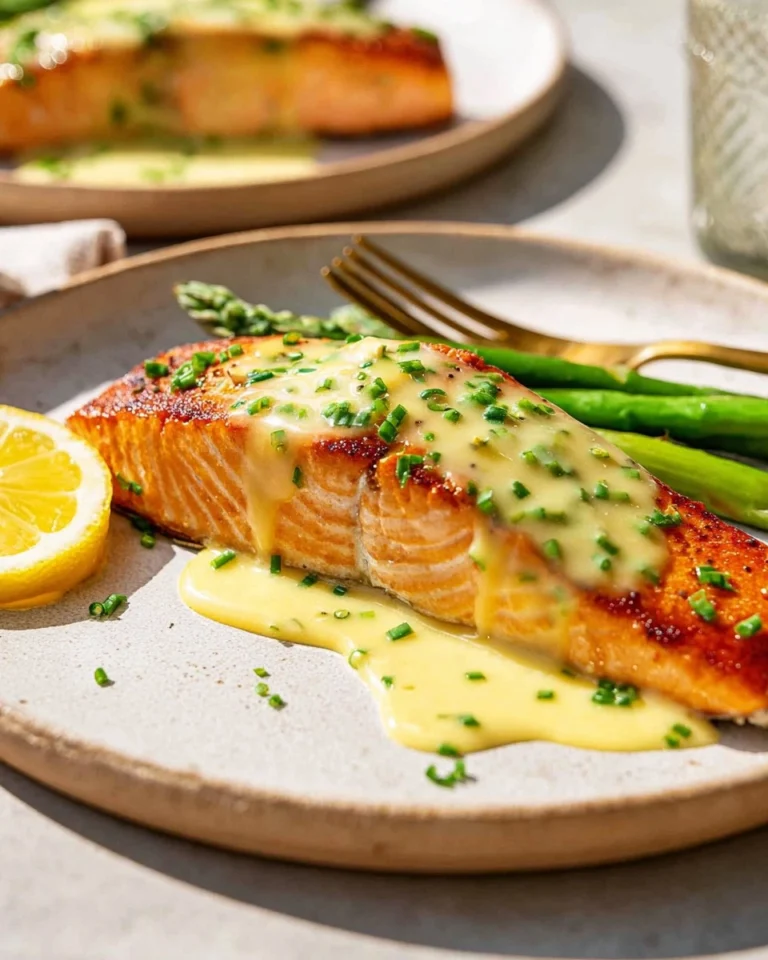 Seared-Salmon-With-Lemon-Chive-Beurre-Blanc-Recipe