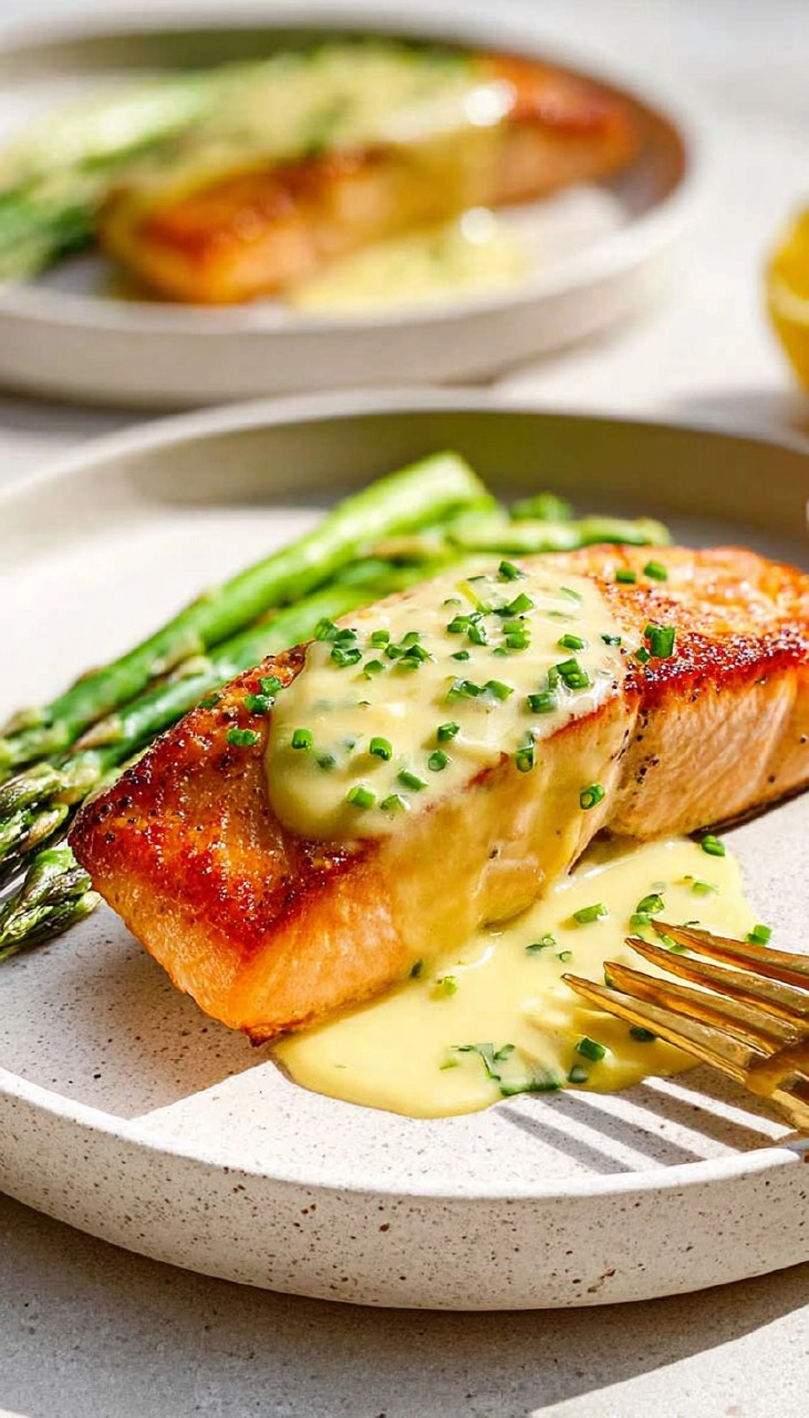 Seared Salmon With Lemon-Chive Beurre Blanc 7 Seared Salmon With Lemon-Chive Beurre Blanc