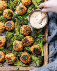 Sheet-Pan-Firecracker-Chicken-Meatballs-and-Broccoli-Recipe