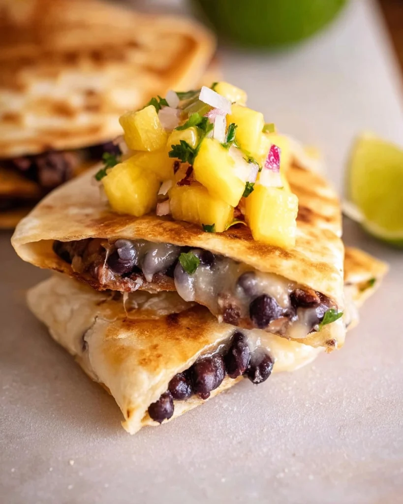Smashed-Black-Bean-Tacos-with-Mango-Salsa-Recipe
