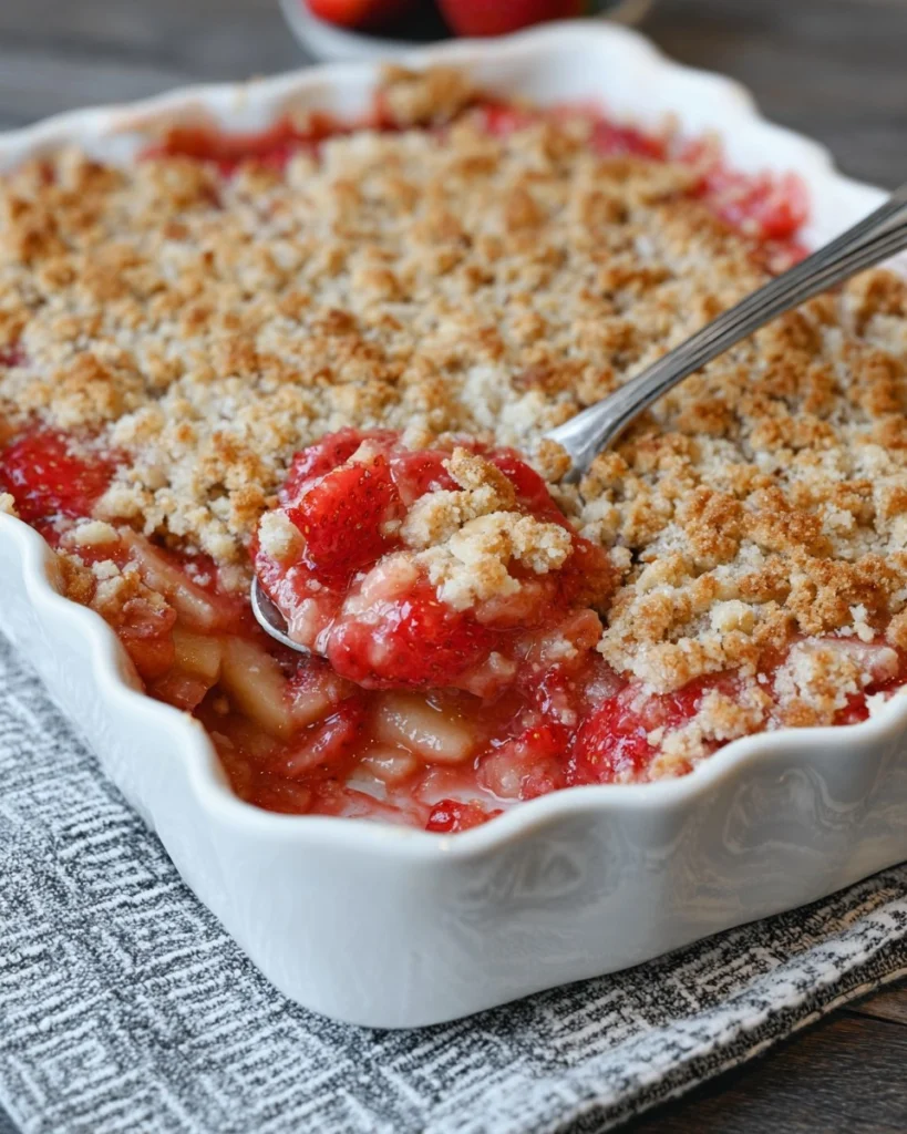 Strawberry-Rhubarb-Crunch-Recipe