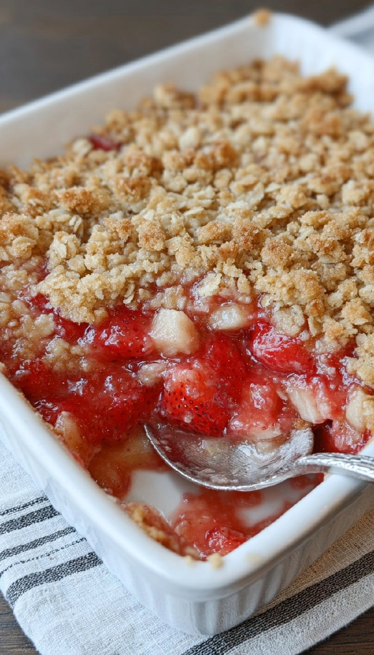 Strawberry Rhubarb Crunch 7 Strawberry Rhubarb Crunch