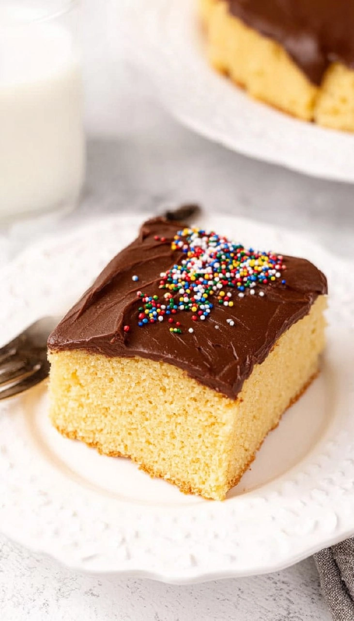 Yellow Sheet Cake With Chocolate Frosting 7 Yellow Sheet Cake With Chocolate Frosting