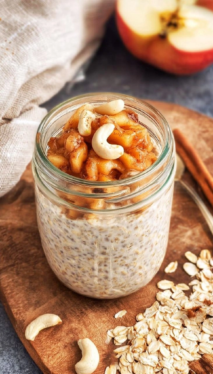 Apple Pie Overnight Oats 7 Apple Pie Overnight Oats