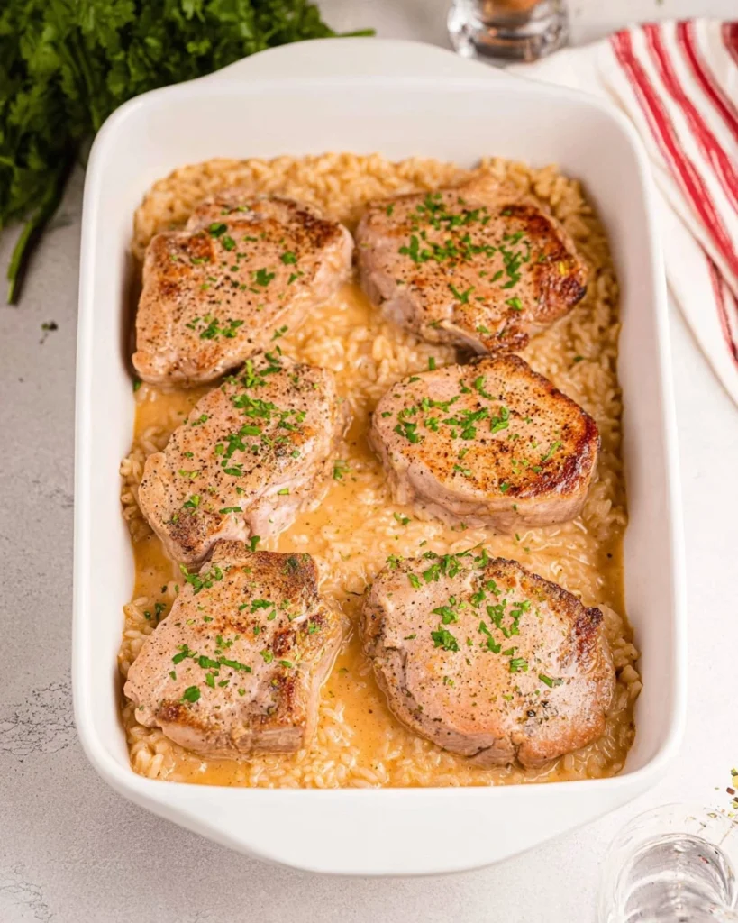 Baked-Pork-Chops-and-Rice-Recipe