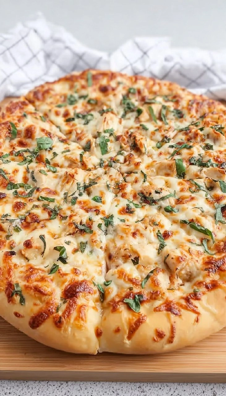 Chicken Alfredo Pizza 7 Chicken Alfredo Pizza