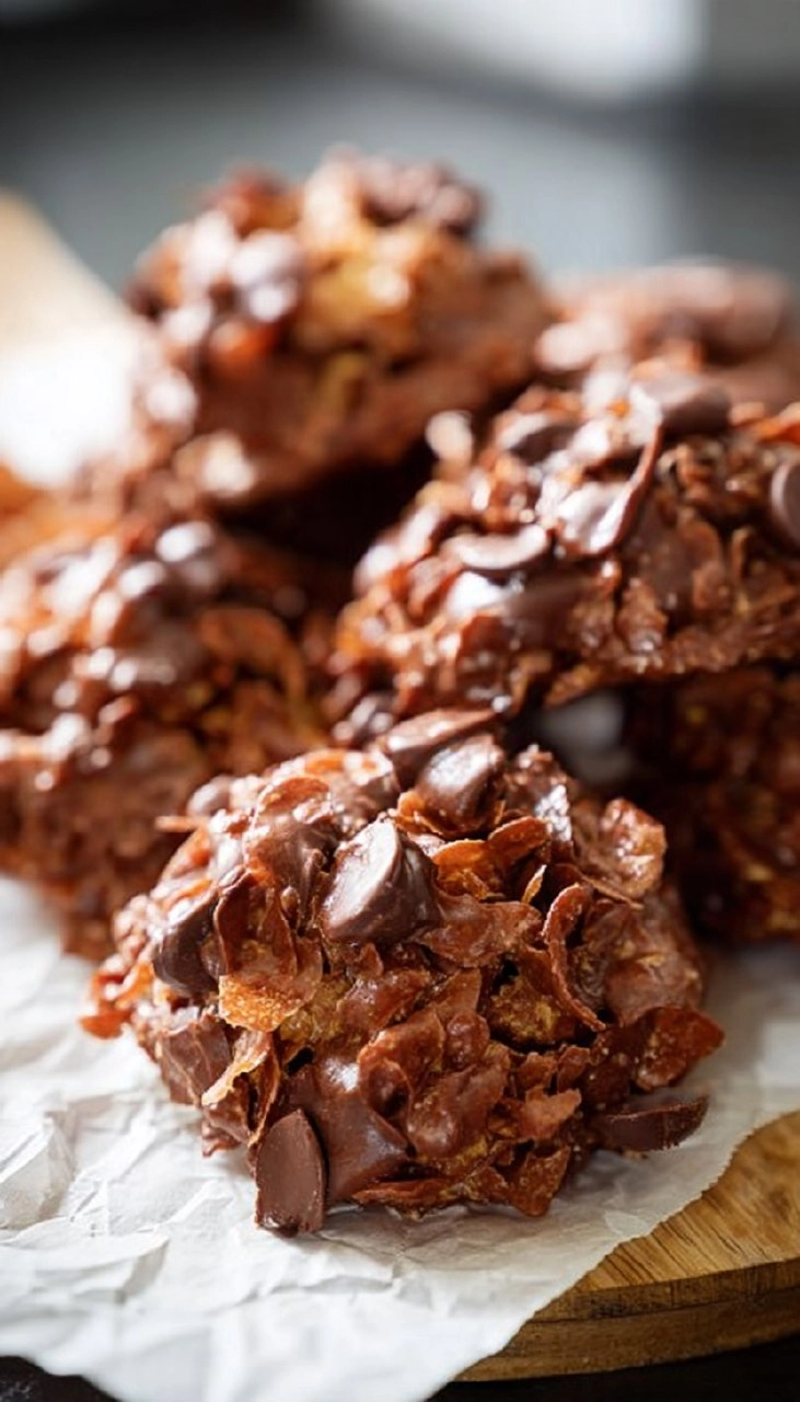 Chocolate Cornflake Cookies 7 Chocolate Cornflake Cookies